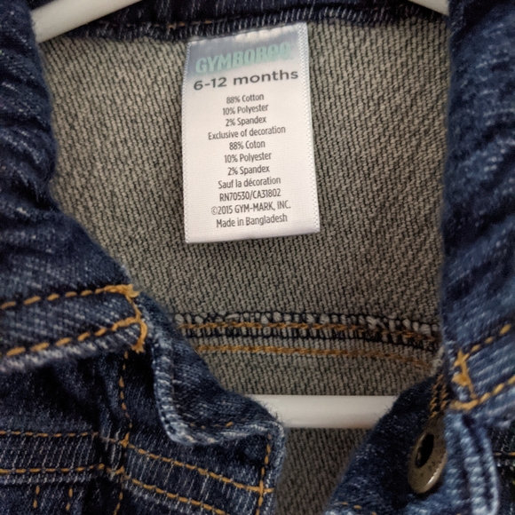 Dark wash denim jean jacket - Picture 3 of 3